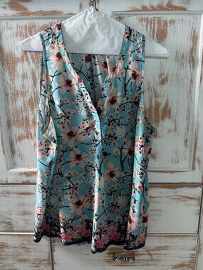 Silk sleeveless blouse